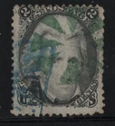 #73 United States used green cancel RARE