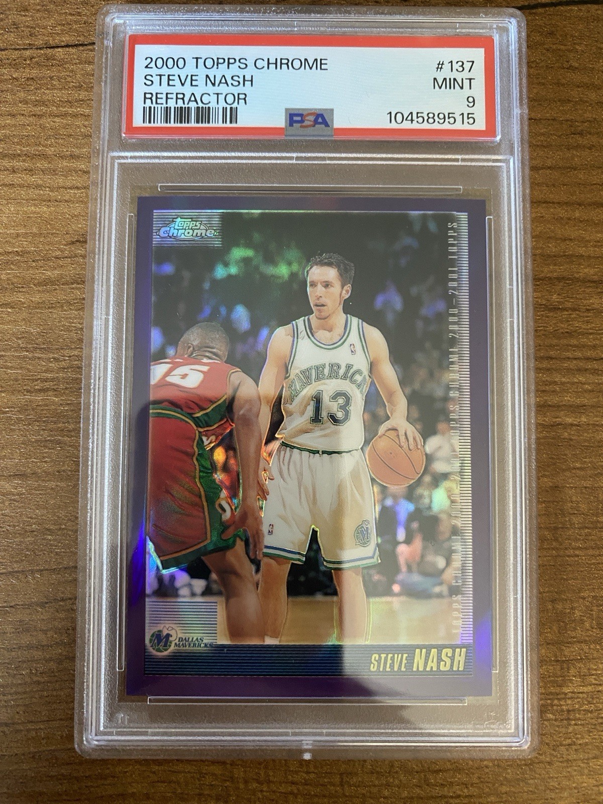2000 Topps Chrome #137 Steve Nash Refractor PSA 9 Mint