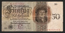 i-011127 Germany 50 Reichsmark 1924 F/VF