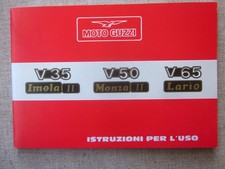 Moto Guzzi V35 Imola II - V50 Monza II - V65 Lario istruzioni uso manutenzione