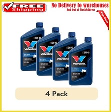 4 Pack - Valvoline 4-Stroke Motorcycle SAE 10W-40 Motor Oil, 1 Quart 35.99 per gallon