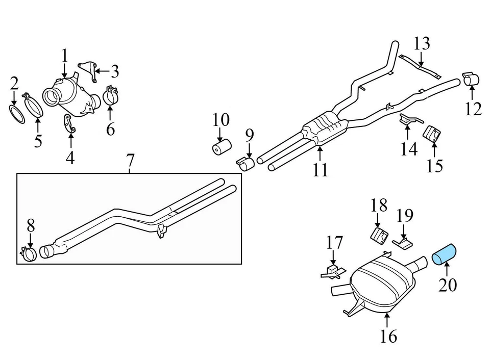 BMW 640I XDRIVE 2016-2019 gran cupé 3,0 L - punta de tubo de escape 8626909 Foto 3 de 4