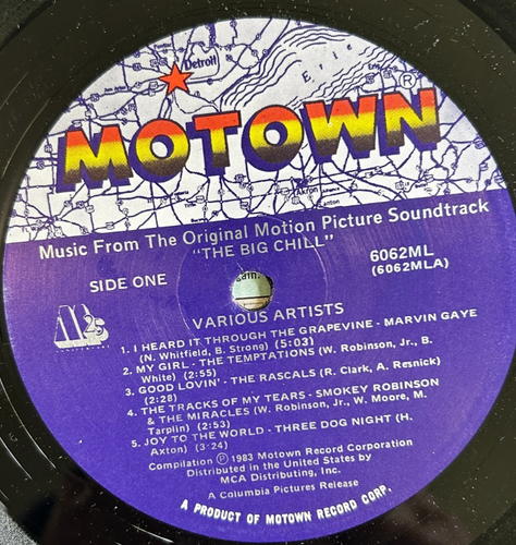 The Big Chill - Film Soundtrack - 1983 Motown LP - Marvin Gaye Aretha - VG++ - Picture 3 of 5