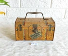 Antique Georg Dralle Hamburg Perfume Advertising  Litho Tin Box Germany TIN382
