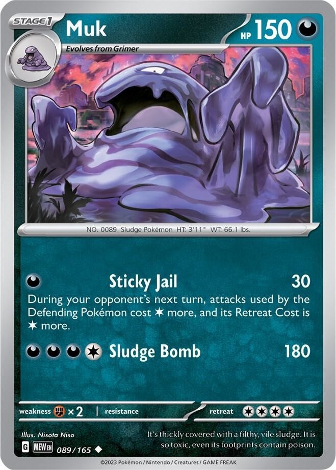 Muk 089/165 - SV: 151 - Pokemon TCG - NM