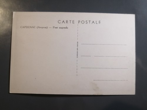 CPA 46 CAPDENAC - Pont suspendu - Imagen 2 de 2
