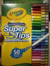 Crayola SuperTips Washable Markers Assorted Colors 50 Ct