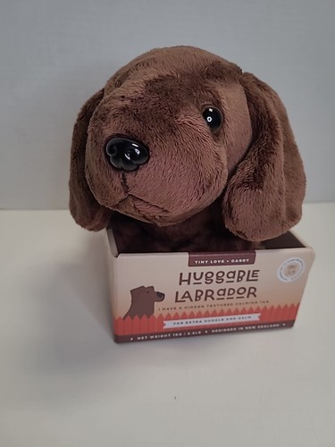 Peluche con peso de labrador abrazable 2,2 libras calma abrazo sensorial perro peluche nuevo - Imagen 2 de 6