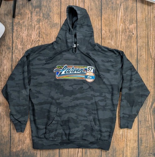KYLE LARSON DIRT TRACK #57 3XL CAMO HOODIE SHIRT SPRINT CAR SILVA - Picture 3 of 12