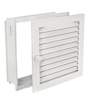 Warmluftgitter PutzbüNdig Wgpb 2323 W Weiss 230 X 230Mm Mit Einbaurahmen