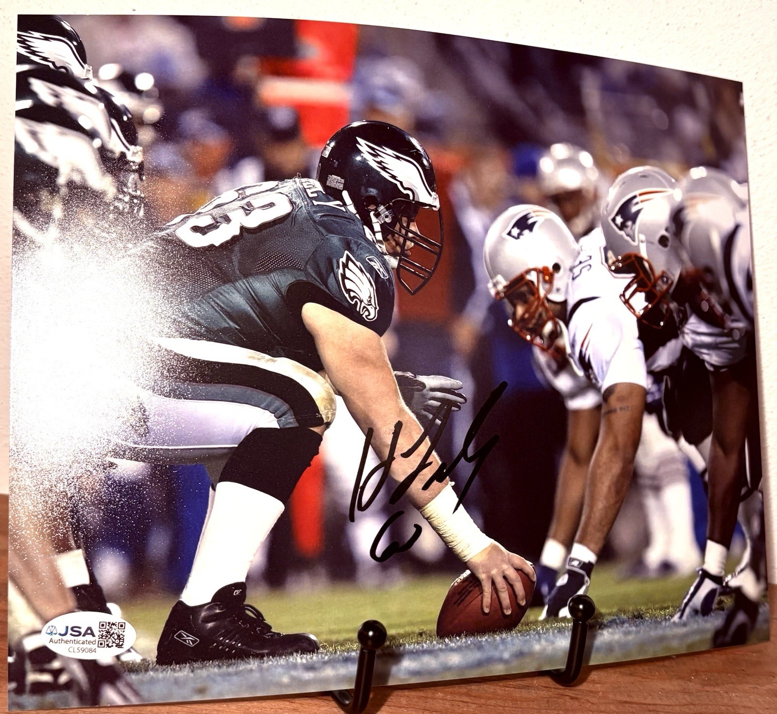 HANK FRALEY SIGNED 8X10 Photo JSA COA Philadelphia Eagles Football