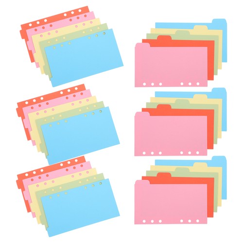  6 Set Ordner Trennwände Trennwände nummeriert Akten Trennzeichen mit Registerkarten - Bild 1 von 12