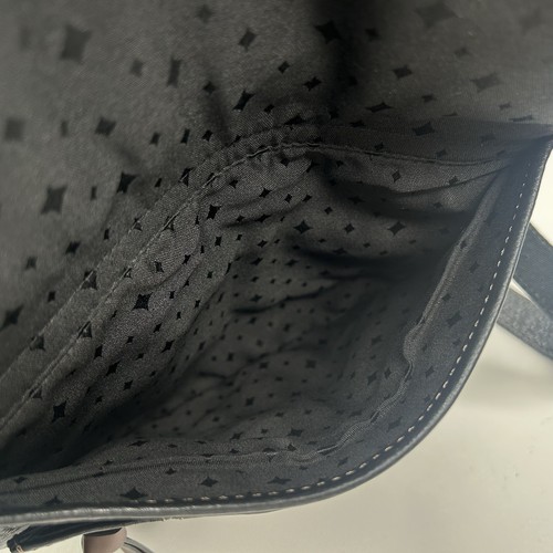 FOSSIL Morgan Organizer Purse Crossbody Blk Leather Traveler Xbody Edgy Upscale - Picture 11 of 11