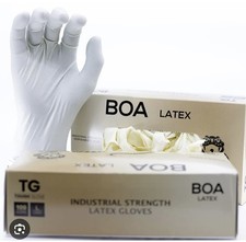 TG TOUGH GLOVE BOA Max (XL) Latex Gloves (box of  10 x 100) exp 09/25 1000xglove