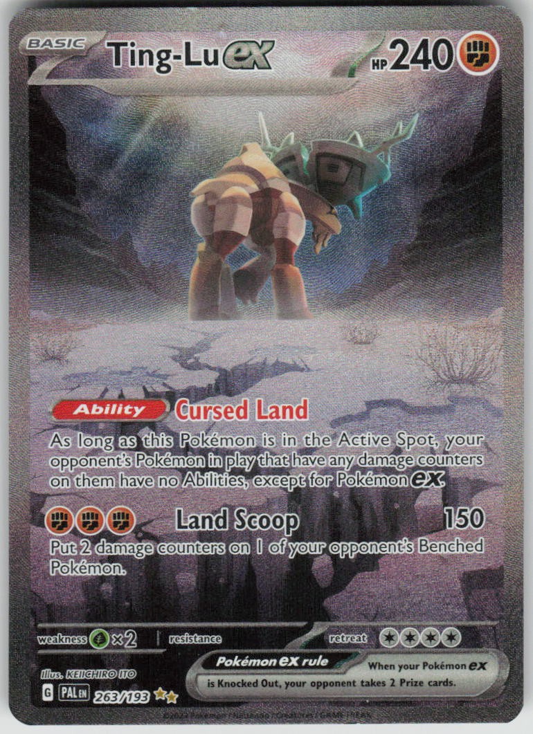 Pokemon Ting-Lu ex - 263/193 Holo Special Illustration Rare SV02: Paldea Evolved