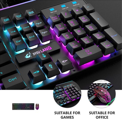 Charging Keyboard Mechanical Lighted Keyboard Wireless Gamer Keyboard - Afbeelding 10 van 12