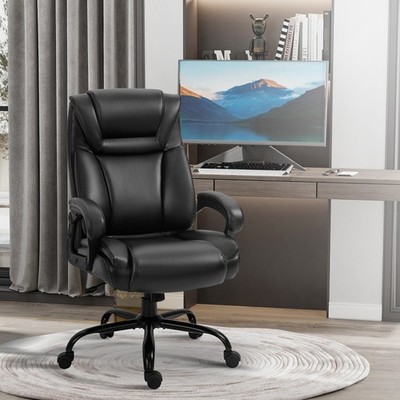 Vinsetto Big and Tall Executive Office Chair High Back PU Leather Chair