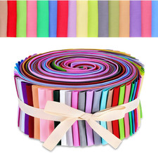 70 Pcs Jelly Fabric for Sewing Rainbow Jelly Fabric for Quilting Cotton Roll up