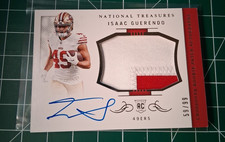 2024 National Treasures Crossover Rookie Patch Auto /99 Isaac Guerendo RPA RC