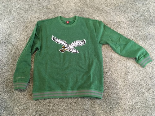 Philadelphia Eagles Mitchell And Ness Herren Large grün Rundhals Fleece