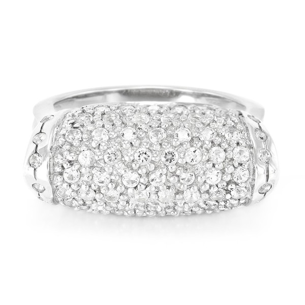 Cavill Damenring Sterling 925 Silber WeißEr Topas 1,25Ct Brillant Rund-image