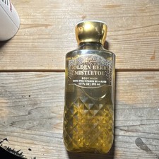 Bath & Body Works Golden Berry Mistletoe Body Wash Gel Pro-Vitamin B5 Aloe 10oz