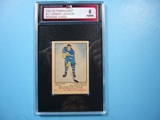 1951/52 PARKHURST NHL HOCKEY CARD #71 DANNY LEWICKI ROOKIE RC KSA 8 NM/MT PARKIE
