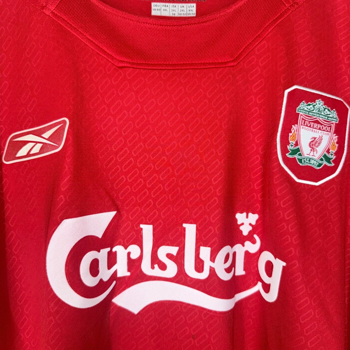 LIVERPOOL FC 2005/2006 RARE HOME FOOTBALL LONG SLEEVE JERSEY