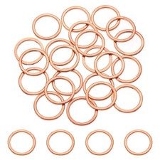 32 Pcs M16 Flat Washer, 16mm ID 20mm OD 1.5mm Thickness Copper Sealing Ring