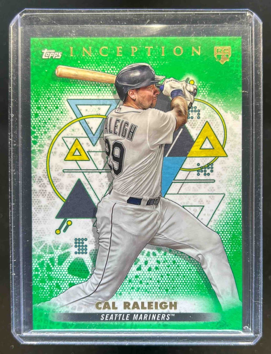 2022 Topps Inception Cal Raleigh RC Green Rookie #3 Mariners