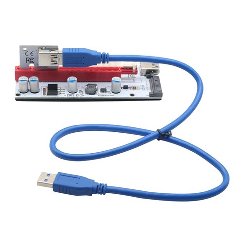 PCI-E Express Riser Card 008s 1x à 16x Carte Adaptateur Extender Accessoires - Afbeelding 3 van 4