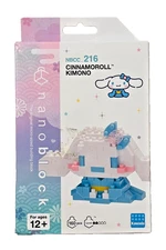Kawada Nanoblock NBCC_216 Cinnamoroll Kimono Micro-sized Building Block 160 PCS
