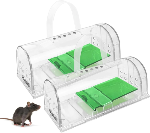 Jorest 6pcs Trappola per Topi, Trappole per Topi per Interni Ed Esterni, per La Casa, Humane Jawz, Uccisione Rapida Trappole per Roditori E Trappola per Ratti
