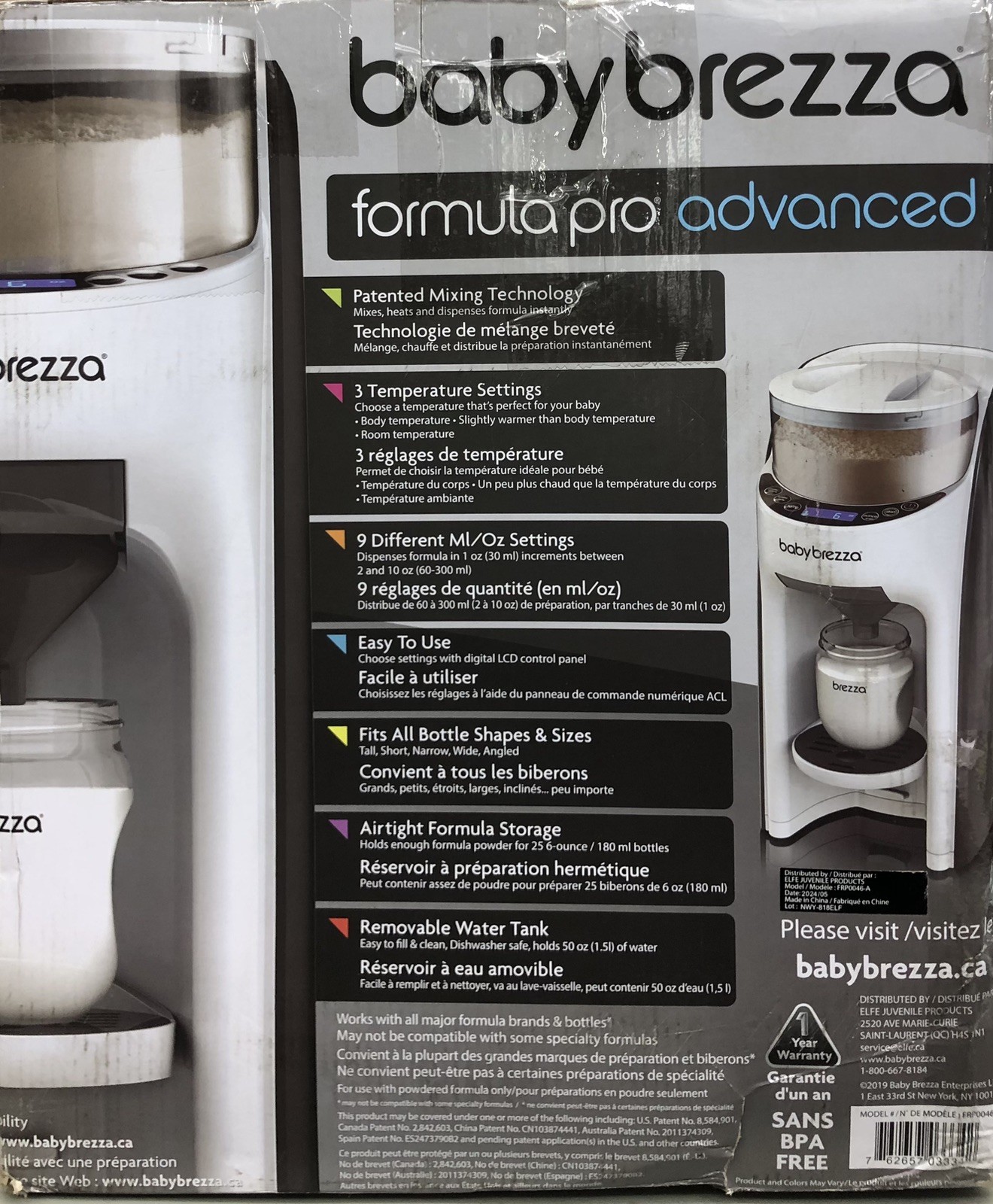 Baby Brezza Formula Pro Advanced - Formula dispenser machine - White