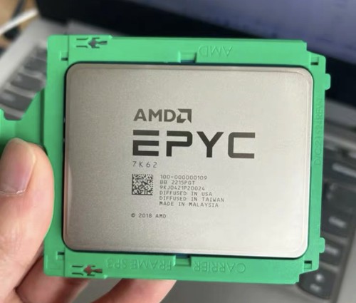 Carte mère Supermicro H12SSL-i avec processeur AMD EPYC 7K62, 8x 32Go RAM DDR4 3200MHz - Photo 3/4
