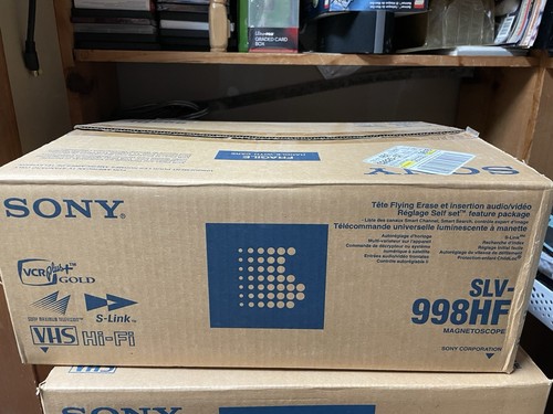Sony SLV-998HF VHS VCR Plus+ Hi-fi Video Cassette Recorder Player New