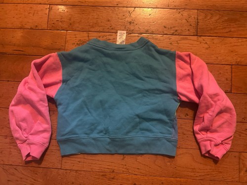 Disney Mickey & Co Minnie Mouse Colorblock Sweatshirt Kids 5/6 - Picture 4 of 6