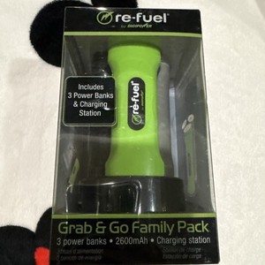 DigiPower réalimenter en carburant la station de recharge d'énergie 3 x 2600mAh Paquets électriques