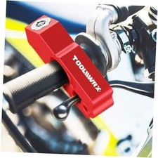 Motorcycle Grip Lock   Heavy  Duty Anti  Theft Handlebar  Brake Lever Lock Red