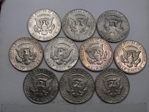 10 RARE No "FG" Error 1982-P Kennedy Half Dollars. Roll Searcher Find! - Picture 19 of 21
