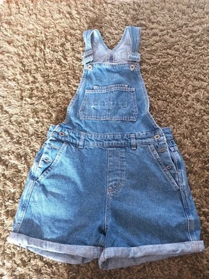 Jack Wills Denim Shorts Dungarees Size 8 - Image 1 of 4