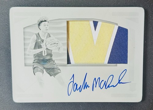 Jaden McDaniels 2020 National Treasures RPA 1/1 One of One Game Used Rookie Auto - Picture 4 of 6