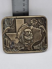 AS IS For Repair Willie Nelson Texas Belt Buckle Solid Brass Frank Brothers