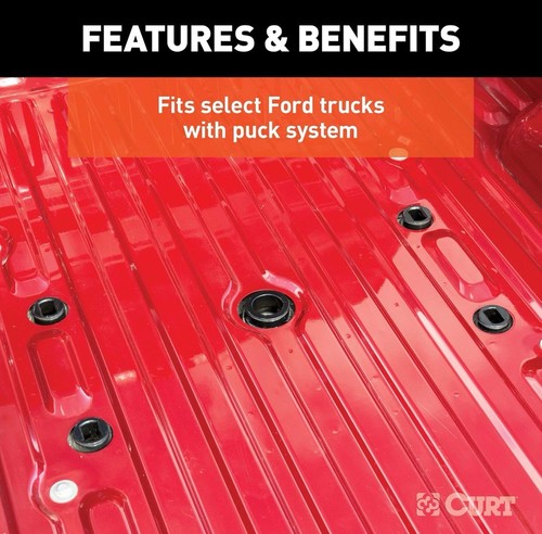 Curt 16017 Ford OEM Compatible 5th Wheel Legs Puck System - NEW, Sealed - Picture 6 of 8