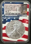 2021(P) T-1 $1 AMERICAN SILVER EAGLE Emergency Production NGC MS70 FLAG CORE