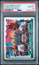 2024 Donruss Optic #11 Jayden Daniels / Terry McLaurin Downtown Duos PSA 10