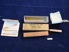 Vintage Lohman No. 110 Turkey Call ~ Original Box w/ Papers  J5