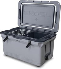 ENGEL 60 QT Ultra-Light Injection Molded Cooler - Gray