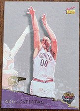 1995 SIGNATURE ROOKIES TETRAD GREG OSTERTAG UTAH JAZZ  ROOKIE CARD #14 NM/MT