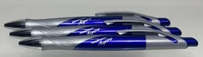 Paper Mate Aspire Blue & Silver Body with Black Ink Fine Point Set Of 3